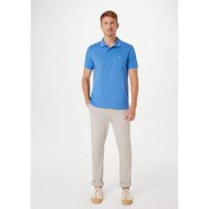 Calça Básica Masculina Chino Slim Em Sarja Com Elastano-Masculino