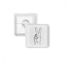 Victory Gesture Line Desenho Teclado Mecânico PBT Gaming Upgrade Kit