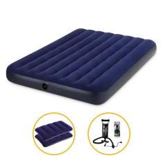 Colchão Inflável Casal C/ Bomba de Encher e 2 Travesseiros - Intex