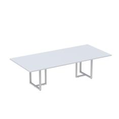 Mesa Reunião 2600x1200mm Mr2600p25tub Cinza