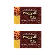 Kit 2 Bionature - Sabonete de Própolis com Mel 90g - Bio Nature
