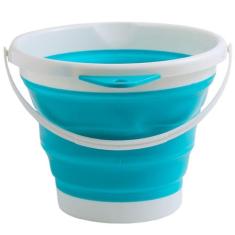 Balde Dobrável Retrátil Sanfonado Multiuso Silicone 10L - Baby Style, 