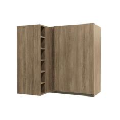 Armário Aéreo P/ Cozinha Canto Reto Maxxi G768 1 Porta 98cm Nogal - Kappesberg