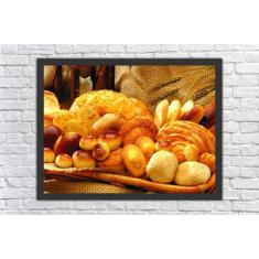 Quadro Decorativo Padarias Bolo Pães Café Gourmet Cafeterias Decoraçõe