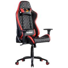 Cadeira Gamer Kbm! Gaming Hailstorm Cg450, Preta E Vermelha, Com Almof