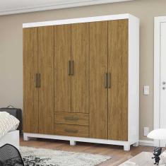 Guarda Roupa Casal A22 6 Portas 2 Gavetas Carioca Móveis