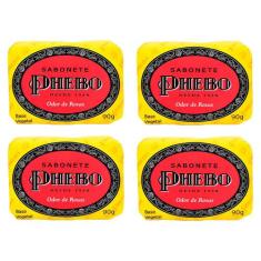 Kit 4 Sabonetes em Barra Phebo Odor de Rosas 90g
