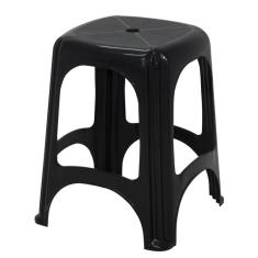 Kit 12 Banqueta Tramontina Niteroi em Polipropileno Preto