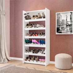 Armário Sapateira Multiuso Paris Lumil Móveis Branco