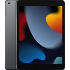 Tablet iPad 9 (9ª geração) A2602 MK2K3LL/A -2021 - Wi-Fi 64GB Tela Retina Multitouch 10.2 8MP/12MP - cor Space Gray