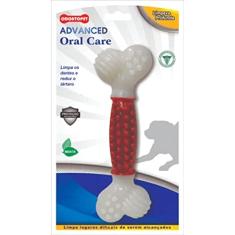 Escova Dental Odontopet Advanced Oral Care Pequeno, Branco/Vermelho, Pet Flex