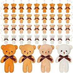 40 Peças Mini Urso Pelúcia Presente Pequeno Urso Mini Joint Bear T