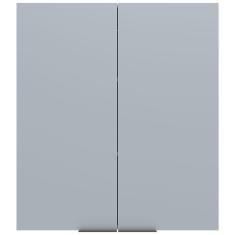 Armário Aéreo Bartira Cristal MDP 15mm com 2 Portas e 2 Prateleiras - 80cm de largura