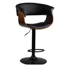 Banqueta Giratória Betim Rivattis Preta Base Disco Preta