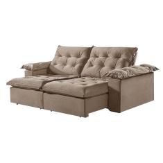 Sofá 4 Lugares Retrátil e Reclinável Martins M-147 Veludo