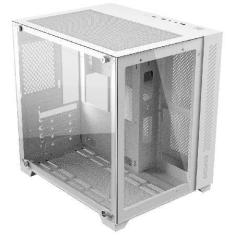 Gabinete Gamer Forcefield White Ghost - Frontal E Lateral Em Vidro - P