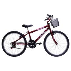 Bicicleta Aro 24 Feminina 18 Marchas Kitty Said-x - SAIDX, Vermelho
