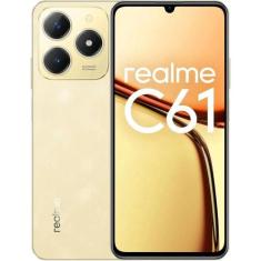 Smartphone Realme C61 256GB 8GB Ram Dual sim nfc Tela 6.74 - Dourado