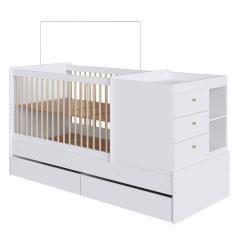 Berço Cama Multifuncional Com Gavetoes Bb024 Branco