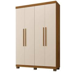 Guarda Roupa Milão Quarto Com 4 Portas Cinamomo/off White Cinamomo/off White