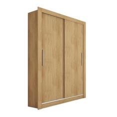 Guarda Roupa Solteiro Grande 2 Portas Marrom Glass Caemmun