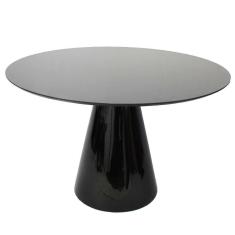 Mesa De Jantar Cone 140 Cm Laqueada Preto