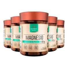 Kit 5 Magnésio 1400Mg Nutrify 60 Cápsulas