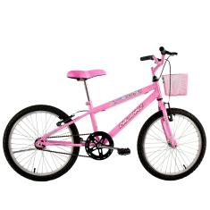 Bicicleta Infantil Feminina Aro 20 Melissa Rosa com Cesta - Dalannio Bike