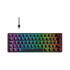 Teclado Mecânico Gamer Hyrax Thunder HCK61, RGB, USB-C, Switch Blue, 100% anti-ghosting, ABNT2, Preto - HCK61B-BLUE-RGB
