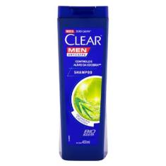 Shampoo Anticaspa Clear Men Controle e Alívio da Coceira 400ml, 400ml
