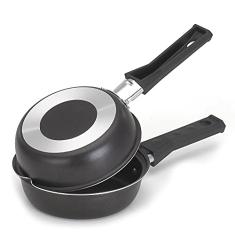 Frigideira Dupla Hamburgueira com Revestimento Antiaderente 14cm