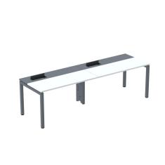 Mesa Plataforma para Coworking para 2 Pessoas 150x792 Psc150 Branco/Grafito