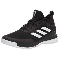 adidas Crazyflight Tênis feminino de vôlei médio, Preto/branco/preto, 9