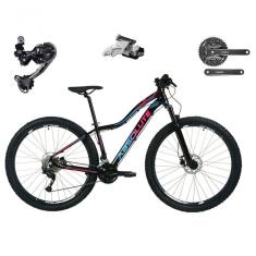 Bicicleta Aro 29 Absolute Hera Feminina Shimano Deore E Altus 27v Hidráulicos Garfo Trava - Preto Tam.17