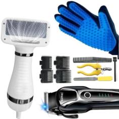 Máquina Tosa 1991 + Secador E Luva Pet Completo - AL