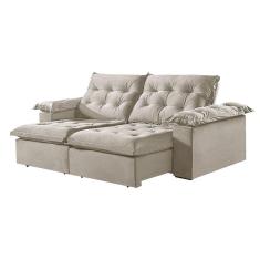 Sofá 3 Lugares Retrátil e Reclinável Martins M-147 Veludo