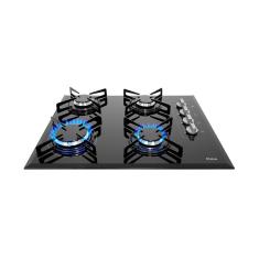 Cooktop a Gás Philco 4 Bocas Cook Chef 4 Vidro Temperado 8mm Preto Bivolt
