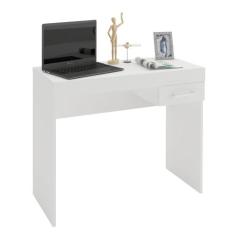 Escrivaninha p/ Notebook Cooler Branco com 1 Gaveta - Artely