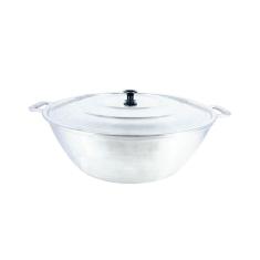Tacho Panela Restaurante Alça Alumínio Fundido Polido 70cm