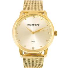 Relogio Mondaine Feminino Ref: 53820lpmvde1 Casual Dourado