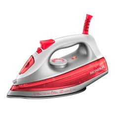 Ferro de Passar Roupa a Vapor Mondial FVN-01-O 1200W Branco e Coral - 127V