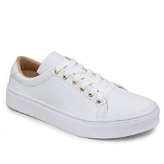 Tênis Casual Feminino com Cadarço Branco (39)