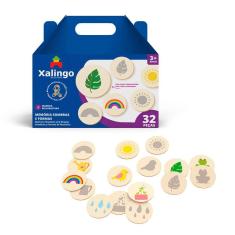 Jogo Da Memória Sombras E Formas Ii 32 Peças Xalingo