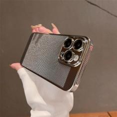 Capa de telefone de resfriamento de dissipação de calor revestida para iPhone 15 14 13 12 11Pro Max 15Plus Malha de proteção de lente respirável resfriamento rígido, PD0413T2, para iPhone 15Plus