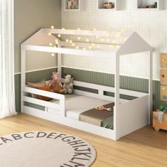 Cama Casinha Infantil Montessoriana 8320 Branco