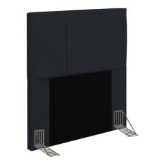 Cabeceira Para Cama Box Solteiro 90CM Pérola D10 Corano Preto - Mpozen