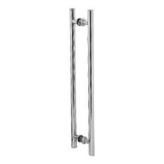 Puxador Para Portão Social Polido 80cm - MetalCromo