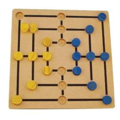Brinquedos Educativos - Jogo Trilha em Madeira 18 Peças - Sonho de Cri