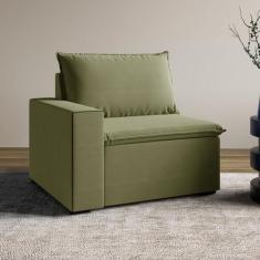 Sofá Modular Com Braço Esquerdo 105cm Zen CabeCasa MadeiraMadeira