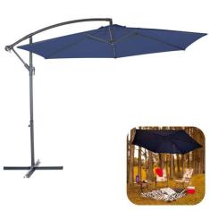 Ombrelone Bora Bora Guarda Sol 3 Metros Com Base Piscina - Mor, Azul